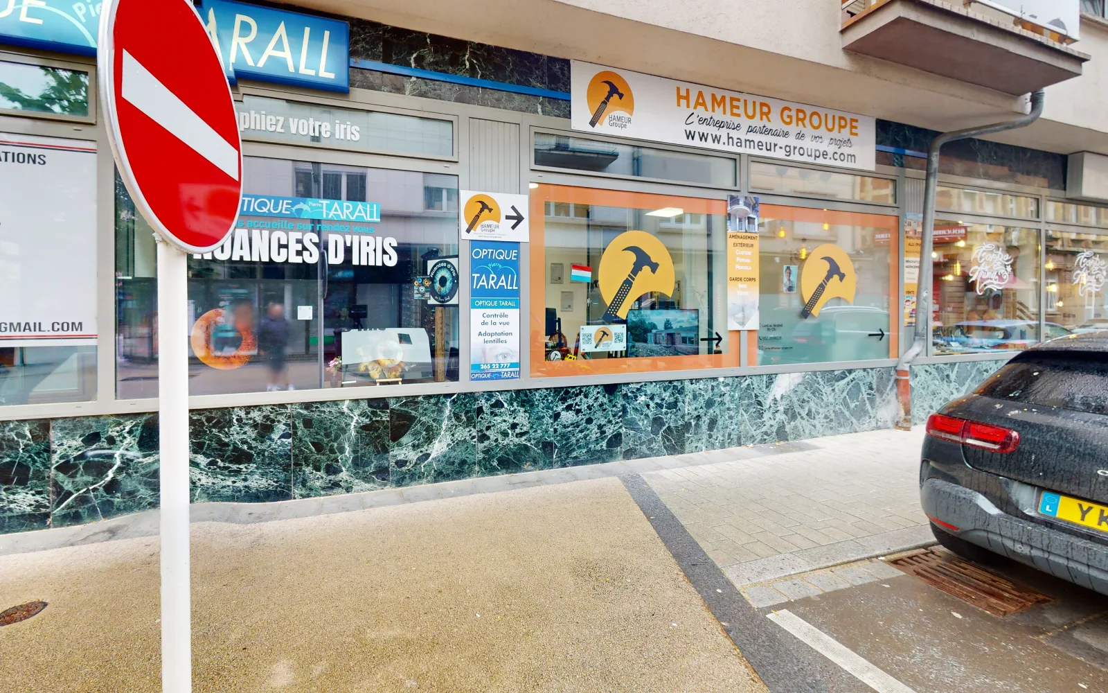 Exemple d’établissement visible avec Google Street View