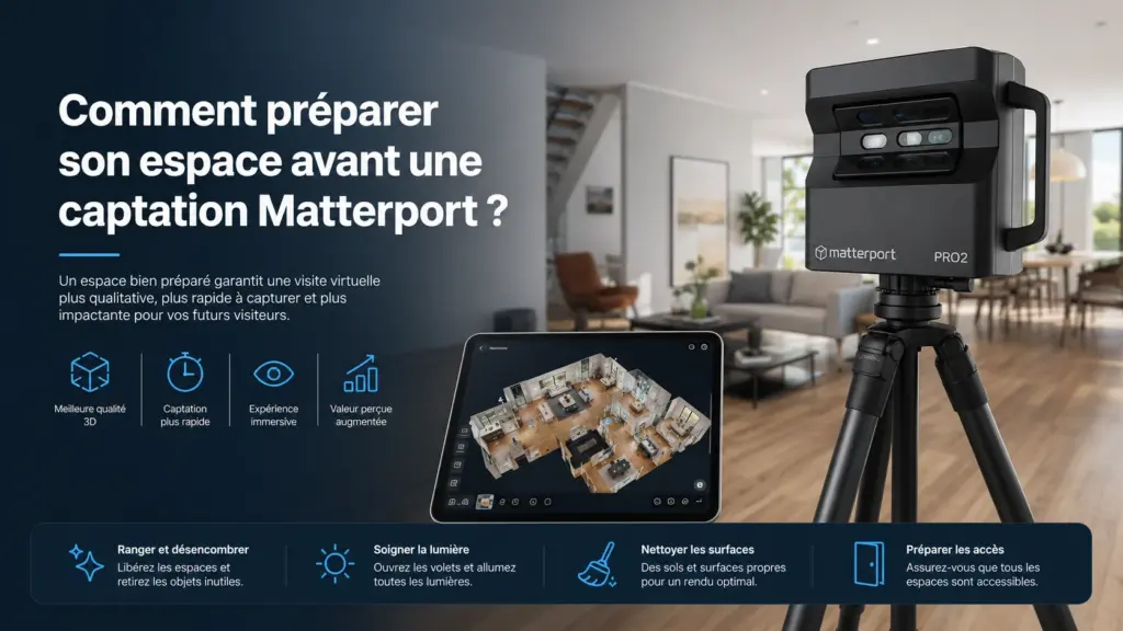 Comment préparer son espace avant une captation Matterport ?